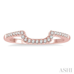 1/5 ctw Round Cut Diamond Wedding Band in 14K Rose Gold 1/5 ctw Round Cut Diamond Wedding Band in 14K Rose Gold