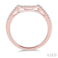 1/5 ctw Round Cut Diamond Wedding Band in 14K Rose Gold 1/5 ctw Round Cut Diamond Wedding Band in 14K Rose Gold
