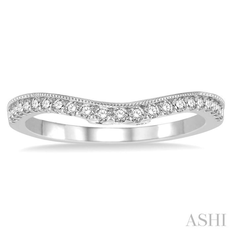 1/4 ctw Round Cut Diamond Wedding Band in 14K White Gold 1/4 ctw Round Cut Diamond Wedding Band in 14K White Gold