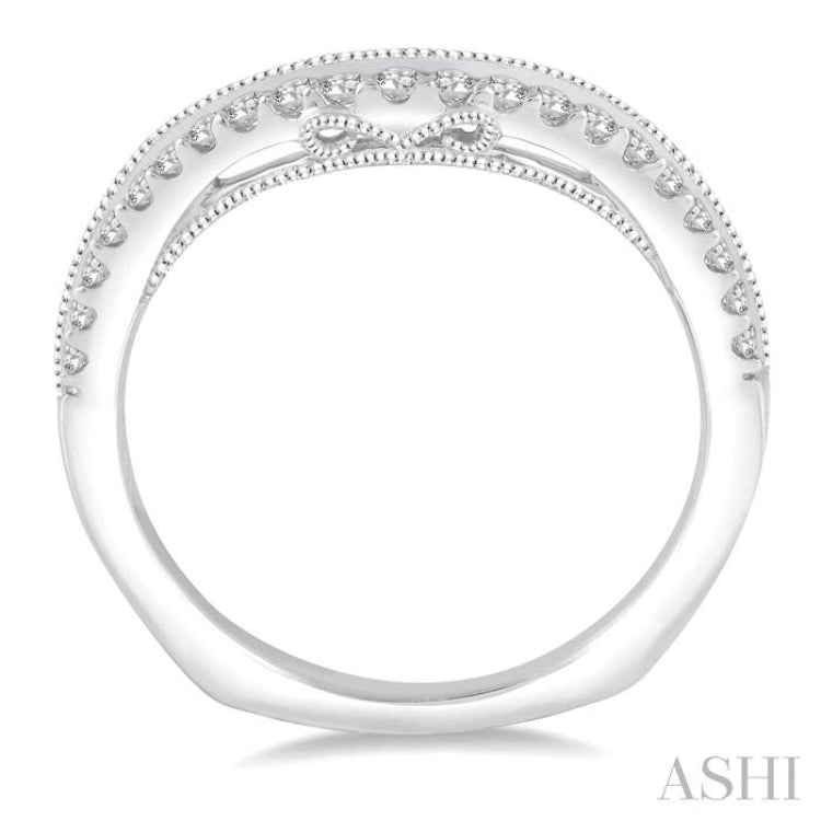 1/4 ctw Round Cut Diamond Wedding Band in 14K White Gold 1/4 ctw Round Cut Diamond Wedding Band in 14K White Gold