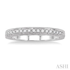 1/8 Ctw Round Cut Diamond Wedding Band in 14K White Gold 1/8 Ctw Round Cut Diamond Wedding Band in 14K White Gold