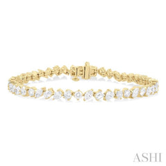 5 3/4 Ctw Mixed Shape Cut Diamond Fashion Bracelet in 14K Yellow Gold 5 3/4 Ctw Mixed Shape Cut Diamond Fashion Bracelet in 14K Yellow Gold