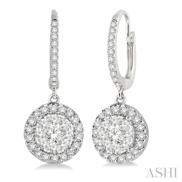 3/8 ctw Round Cut Diamond Lovebright Earrings in 14K White Gold 3/8 ctw Round Cut Diamond Lovebright Earrings in 14K White Gold