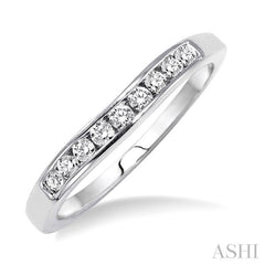 1/4 Ctw V Shape Round Cut Diamond Matching Wedding Band in 14K White Gold 1/4 Ctw V Shape Round Cut Diamond Matching Wedding Band in 14K White Gold