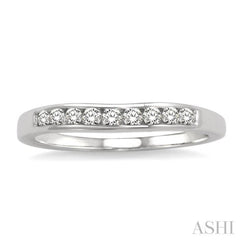1/4 Ctw V Shape Round Cut Diamond Matching Wedding Band in 14K White Gold 1/4 Ctw V Shape Round Cut Diamond Matching Wedding Band in 14K White Gold