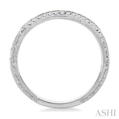1/10 Ctw Round Cut Diamond Wedding Band in 14K White Gold 1/10 Ctw Round Cut Diamond Wedding Band in 14K White Gold