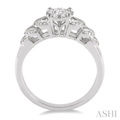 1/3 Ctw Lovebright Round Cut Diamond Ring in 10K White Gold 1/3 Ctw Lovebright Round Cut Diamond Ring in 10K White Gold