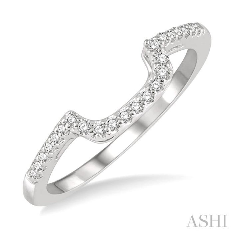 1/5 Ctw Round Cut Diamond Wedding Band in 14K White Gold 1/5 Ctw Round Cut Diamond Wedding Band in 14K White Gold