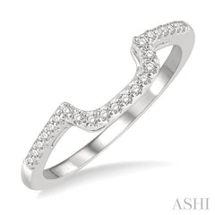 1/5 Ctw Round Cut Diamond Wedding Band in 14K White Gold 1/5 Ctw Round Cut Diamond Wedding Band in 14K White Gold
