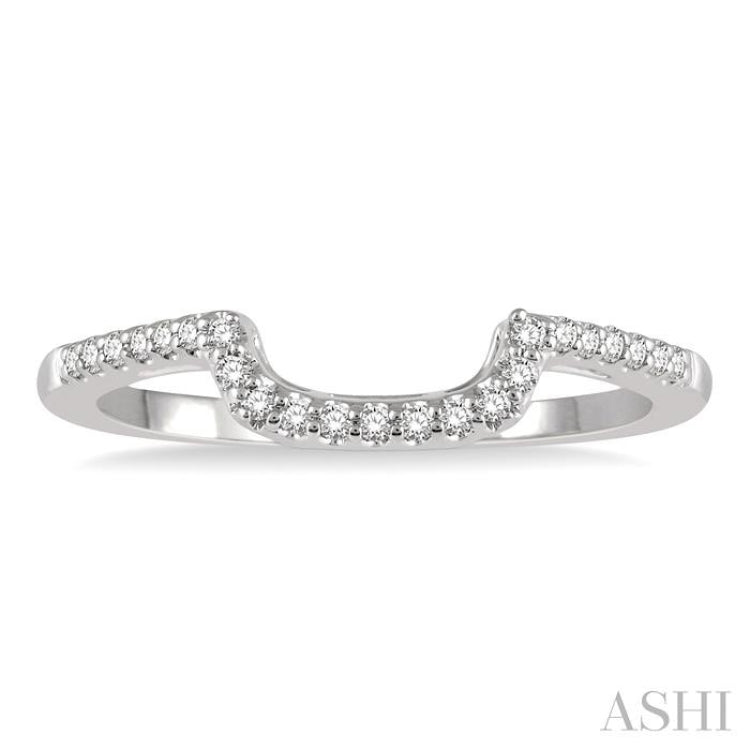 1/5 Ctw Round Cut Diamond Wedding Band in 14K White Gold 1/5 Ctw Round Cut Diamond Wedding Band in 14K White Gold
