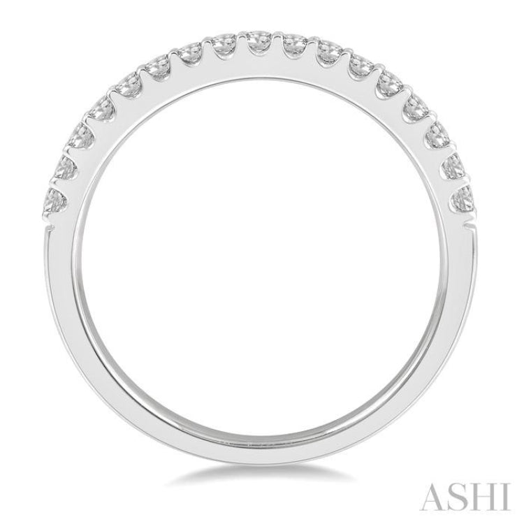 1/3 Ctw Round Cut Diamond Wedding Band in 14K White Gold 1/3 Ctw Round Cut Diamond Wedding Band in 14K White Gold