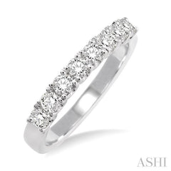 5/8 Ctw Round Cut Diamond Wedding Band in 14K White Gold 5/8 Ctw Round Cut Diamond Wedding Band in 14K White Gold