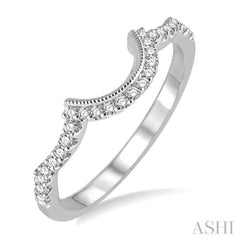1/6 Ctw Round Cut Diamond Wedding Band in 14K White Gold 1/6 Ctw Round Cut Diamond Wedding Band in 14K White Gold