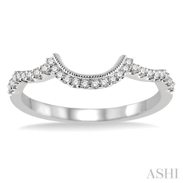 1/6 Ctw Round Cut Diamond Wedding Band in 14K White Gold 1/6 Ctw Round Cut Diamond Wedding Band in 14K White Gold