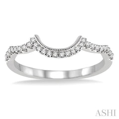 1/6 Ctw Round Cut Diamond Wedding Band in 14K White Gold 1/6 Ctw Round Cut Diamond Wedding Band in 14K White Gold
