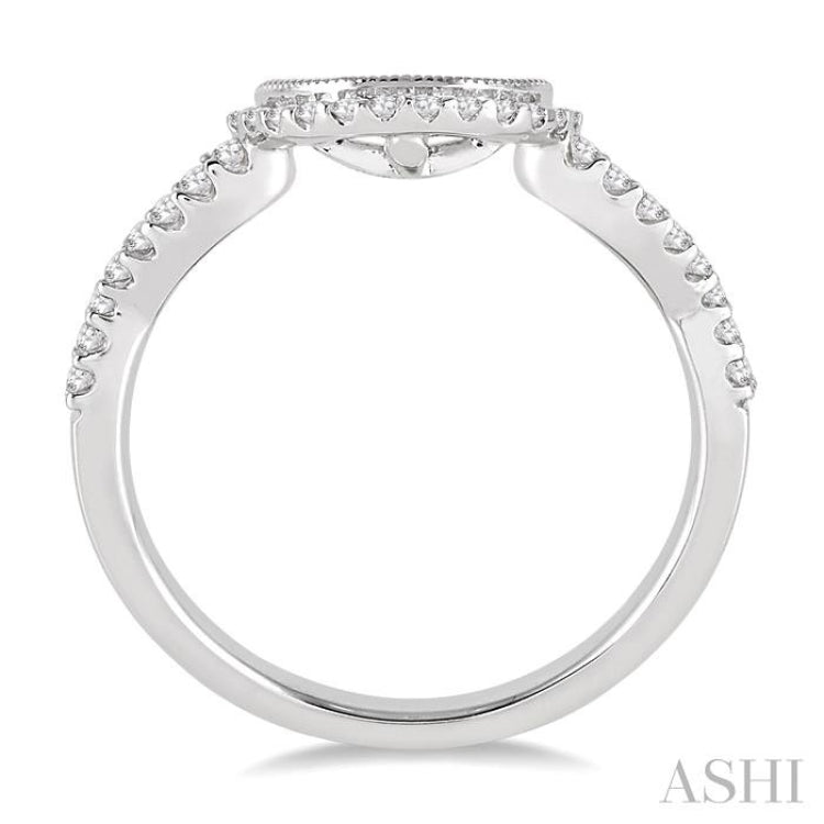 1/6 Ctw Round Cut Diamond Wedding Band in 14K White Gold 1/6 Ctw Round Cut Diamond Wedding Band in 14K White Gold