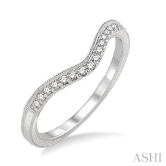 1/10 Ctw Round Cut Diamond Wedding Band in 14K White Gold 1/10 Ctw Round Cut Diamond Wedding Band in 14K White Gold