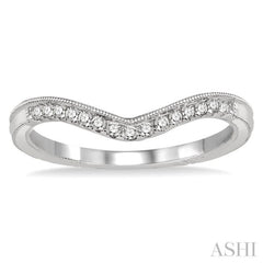 1/10 Ctw Round Cut Diamond Wedding Band in 14K White Gold 1/10 Ctw Round Cut Diamond Wedding Band in 14K White Gold