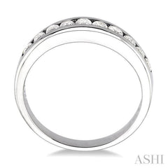 1/2 Ctw Channel Set Round Cut Diamond Band in 14K White Gold 1/2 Ctw Channel Set Round Cut Diamond Band in 14K White Gold