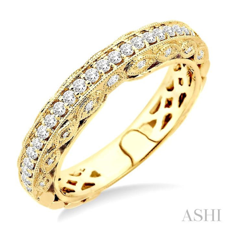 3/8 Ctw Diamond Matching Wedding Band in 14K Yellow Gold 3/8 Ctw Diamond Matching Wedding Band in 14K Yellow Gold