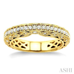 3/8 Ctw Diamond Matching Wedding Band in 14K Yellow Gold 3/8 Ctw Diamond Matching Wedding Band in 14K Yellow Gold