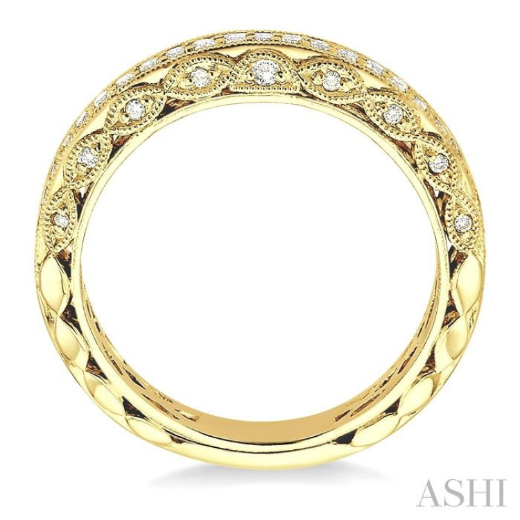 3/8 Ctw Diamond Matching Wedding Band in 14K Yellow Gold 3/8 Ctw Diamond Matching Wedding Band in 14K Yellow Gold
