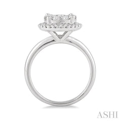 1/2 Ctw Lovebright Round Cut Diamond Engagement Ring in 14K White Gold 1/2 Ctw Lovebright Round Cut Diamond Engagement Ring in 14K White Gold