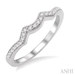 1/5 Ctw Round Cut Diamond Wedding Band in 14K White Gold 1/5 Ctw Round Cut Diamond Wedding Band in 14K White Gold