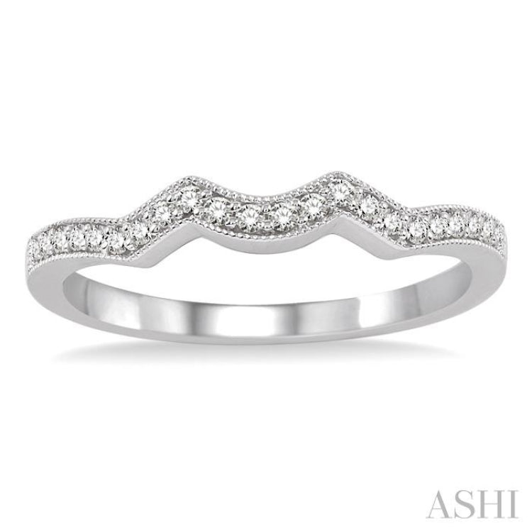 1/5 Ctw Round Cut Diamond Wedding Band in 14K White Gold 1/5 Ctw Round Cut Diamond Wedding Band in 14K White Gold