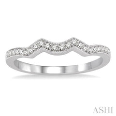1/5 Ctw Round Cut Diamond Wedding Band in 14K White Gold 1/5 Ctw Round Cut Diamond Wedding Band in 14K White Gold