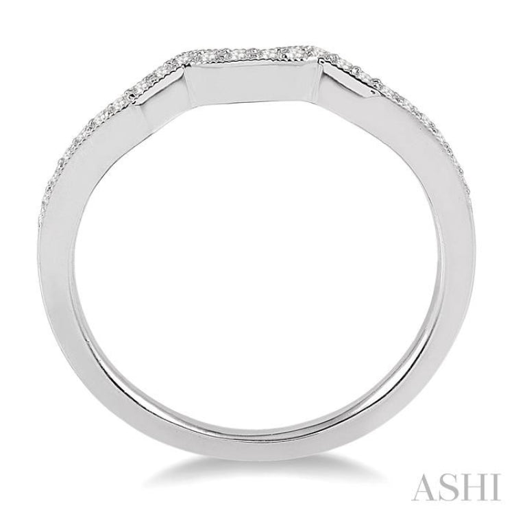 1/5 Ctw Round Cut Diamond Wedding Band in 14K White Gold 1/5 Ctw Round Cut Diamond Wedding Band in 14K White Gold