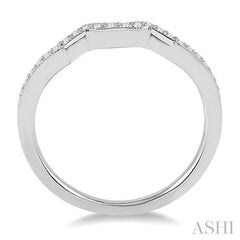 1/5 Ctw Round Cut Diamond Wedding Band in 14K White Gold 1/5 Ctw Round Cut Diamond Wedding Band in 14K White Gold