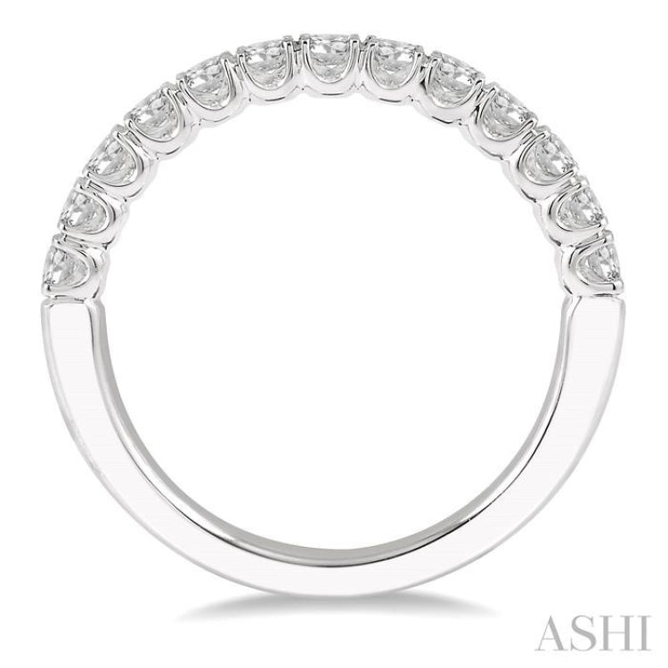1/2 Ctw Round Cut Diamond Wedding Band in 14K White Gold 1/2 Ctw Round Cut Diamond Wedding Band in 14K White Gold