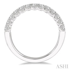 1/2 Ctw Round Cut Diamond Wedding Band in 14K White Gold 1/2 Ctw Round Cut Diamond Wedding Band in 14K White Gold