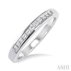 1/4 Ctw Princess Cut Diamond Wedding Band in 14K White Gold 1/4 Ctw Princess Cut Diamond Wedding Band in 14K White Gold