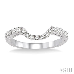 1/3 Ctw Round Cut Diamond Wedding Band in 14K White Gold 1/3 Ctw Round Cut Diamond Wedding Band in 14K White Gold