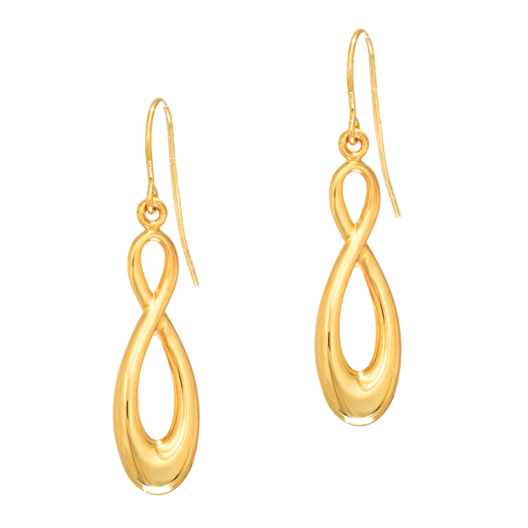 14K Yellow Gold Polished Infinity Drop Earring 14K Yellow Gold Polished Infinity Drop Earring