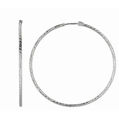 Sterling Silver 1.5x4.5mm Endless Hoop Earring Sterling Silver 1.5x4.5mm Endless Hoop Earring