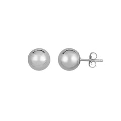 Sterling Silver 8MM Ball Stud Earring Sterling Silver 8MM Ball Stud Earring