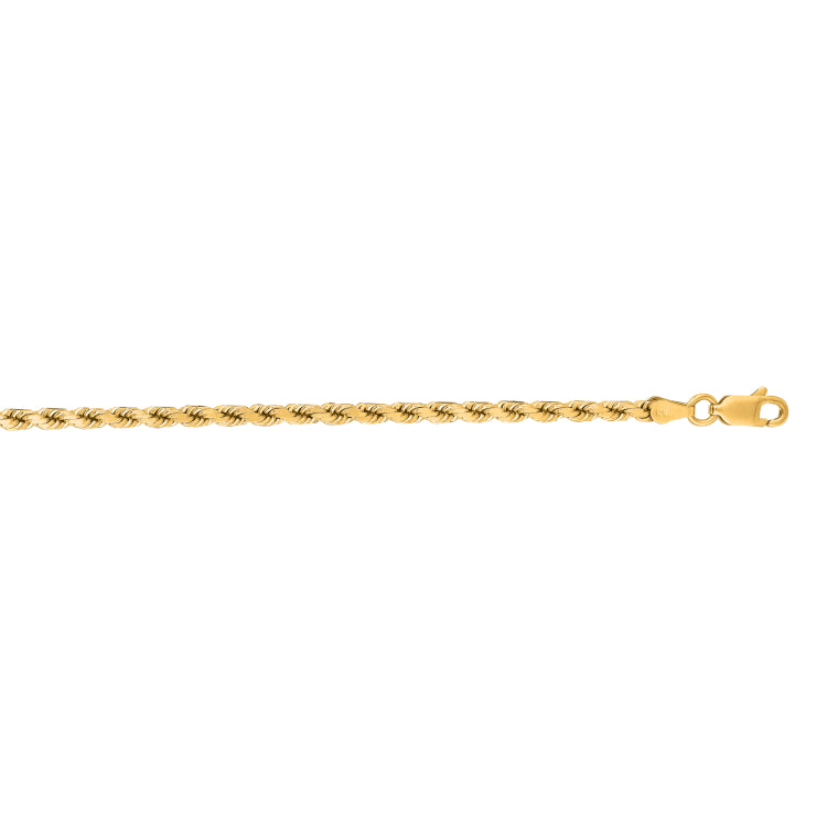 14K Yellow Gold 22 3.5mm Diamond Cut Royal Rope Chain with Lobster Lock 14K Yellow Gold 22 3.5mm Diamond Cut Royal Rope Chain with Lobster Lock