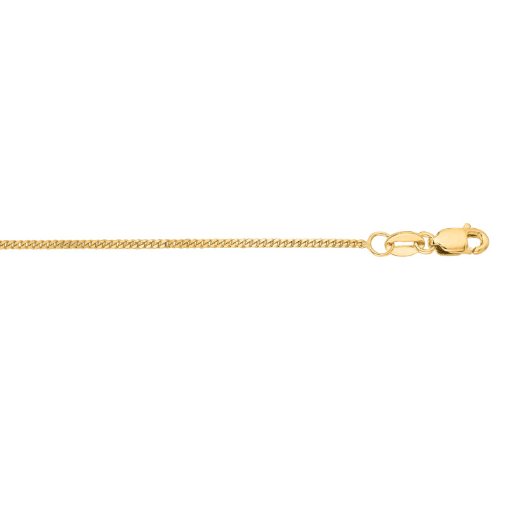 10K Yellow Gold 1mm Gourmette 16 Chain with Lobster Lock 10K Yellow Gold 1mm Gourmette 16 Chain with Lobster Lock