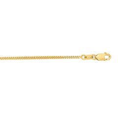10K Yellow Gold 1.4mm Gourmette 22 Chain with Lobster Lock 10K Yellow Gold 1.4mm Gourmette 22 Chain with Lobster Lock