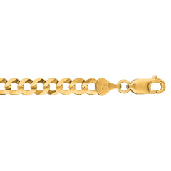 10K Yellow Gold 5.7mm Comfort Curb 20 Chain with Lobster Lock 10K Yellow Gold 5.7mm Comfort Curb 20 Chain with Lobster Lock
