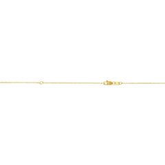 10K Yellow Gold 0.87mm Extendable Diamond Cut Cable 18 Chain with Lobster Lock. Jump ring at 16 inches. 10K Yellow Gold 0.87mm Extendable Diamond Cut Cable 18 Chain with Lobster Lock. Jump ring at 16 inches.