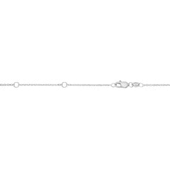 10K White Gold .8mm Extendable Diamond Cut Cable 18 Chain (Jump Ring at 16 & 17 inch) with Lobster Lock 10K White Gold .8mm Extendable Diamond Cut Cable 18 Chain (Jump Ring at 16 & 17 inch) with Lobster Lock