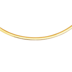 14K & Sterling Silver 18 Reversible Omega Basic Chain 14K & Sterling Silver 18 Reversible Omega Basic Chain