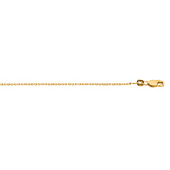 Sterling Silver 1.4mm Yellow Plated Diamond Cut Cable 18 Chain with Lobster Clasp Sterling Silver 1.4mm Yellow Plated Diamond Cut Cable 18 Chain with Lobster Clasp