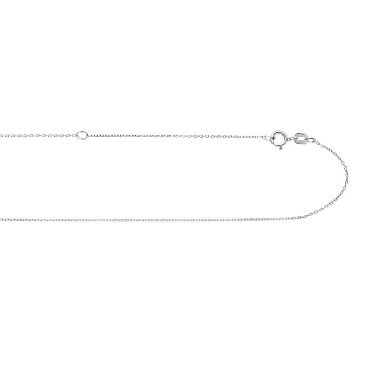 Sterling Silver .85mm Extendable Cable 18 Chain with Lobster Clasp Sterling Silver .85mm Extendable Cable 18 Chain with Lobster Clasp
