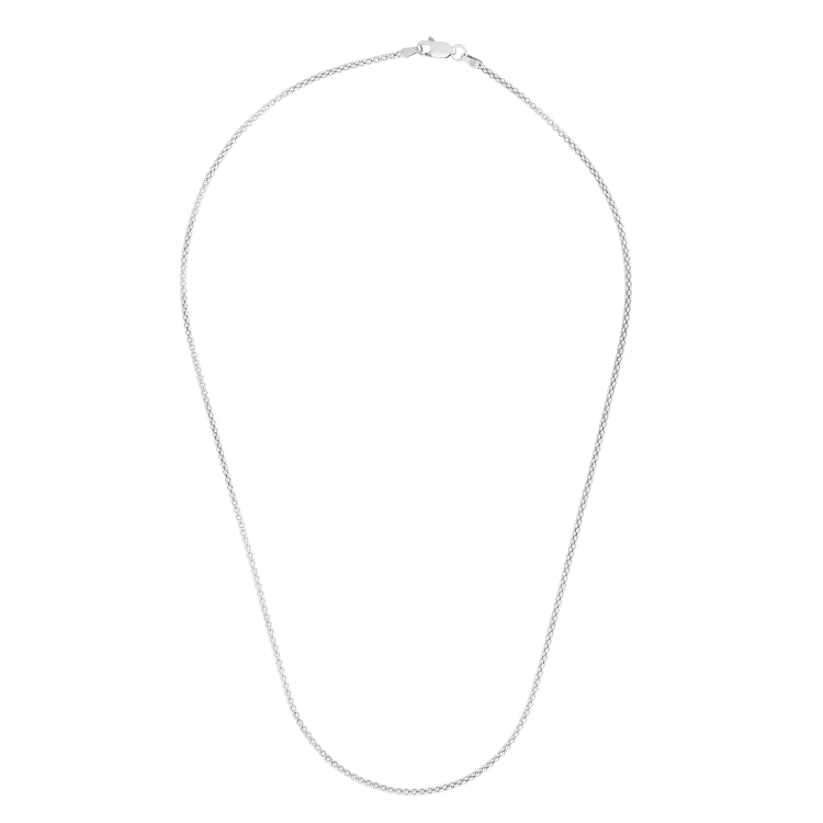 Sterling Silver 1.8mm Popcorn 18 Chain with Lobster Clasp Sterling Silver 1.8mm Popcorn 18 Chain with Lobster Clasp