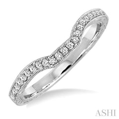 1/6 Ctw Round Cut Diamond Matching Wedding Band in 14K White Gold 1/6 Ctw Round Cut Diamond Matching Wedding Band in 14K White Gold
